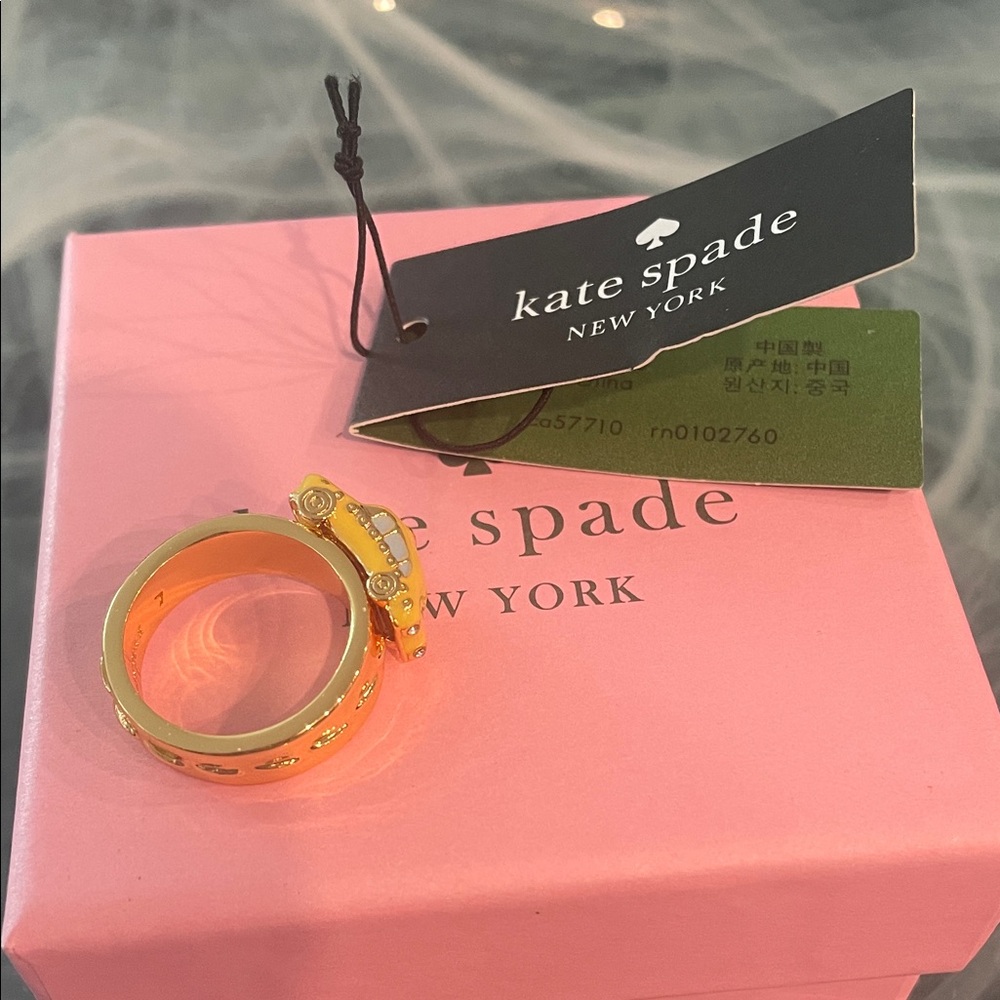 Kate Spade Gold and Yellow Ring